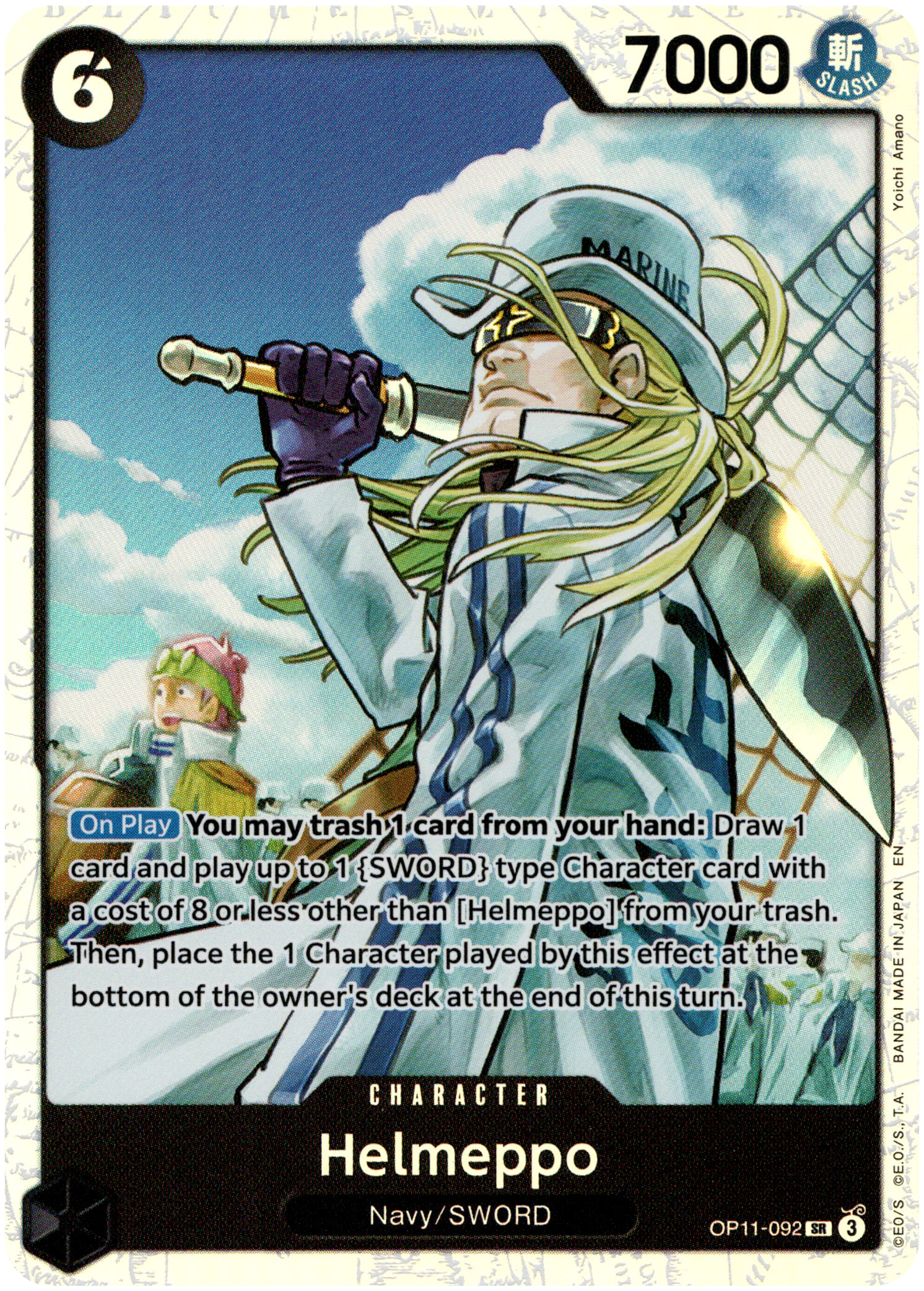 Helmeppo - OP11-092 SR - A Fist of Divine Speed - Foil - Card Cavern