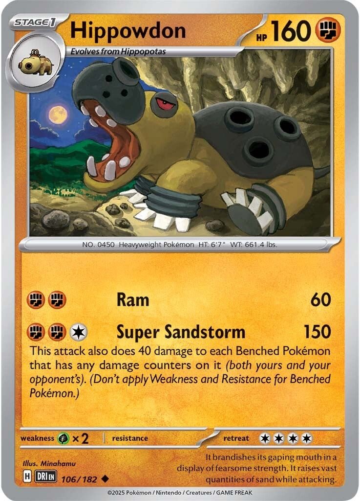 Hippowdon - 106/182 - Destined Rivals - Card Cavern