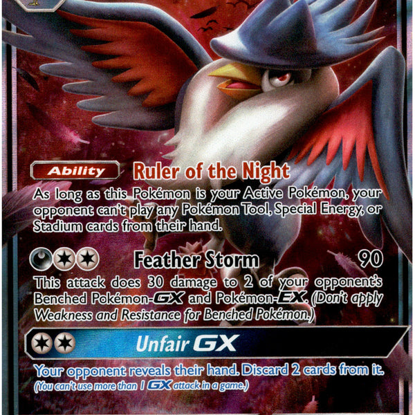 pokemon card honchkrow GX - 109/214 - Unbroken Bonds Style:Electrabuz & Magnemite oop If it loses this Dragon of Mount Gulg