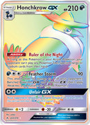 Honchkrow GX Hyper Rare - 223/214 - Unbroken Bonds - Holo - Card Cavern