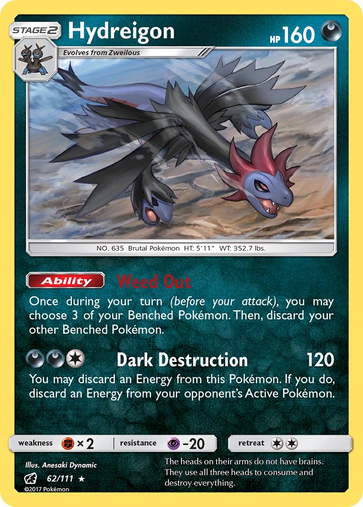 Hydreigon - 62/111 - Crimson Invasion - Card Cavern