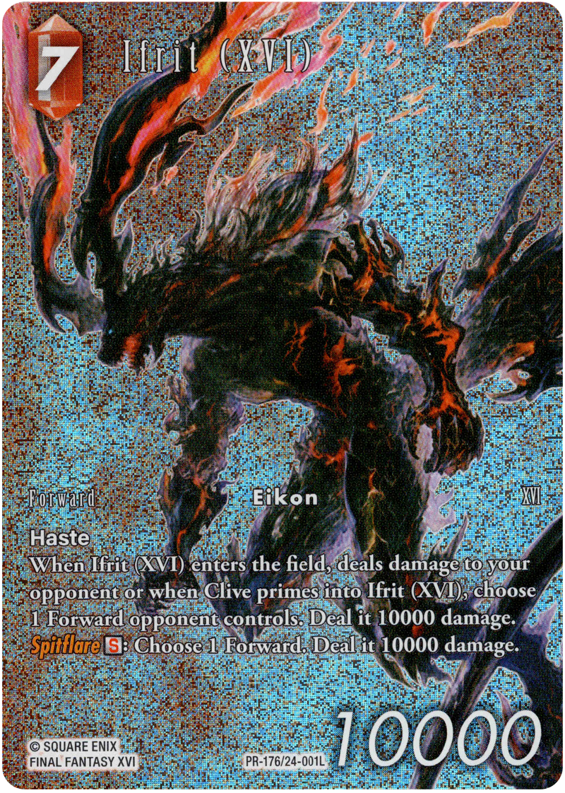Ifrit (XVI) Full Art - PR-176/24-001L - Hidden Legends - Foil Card Cavern Trading Cards, LLC Ifrit (XVI) Full Art - PR-176/24-001L - Hidden Legends - Foil Card Cavern Trading Cards, LLC