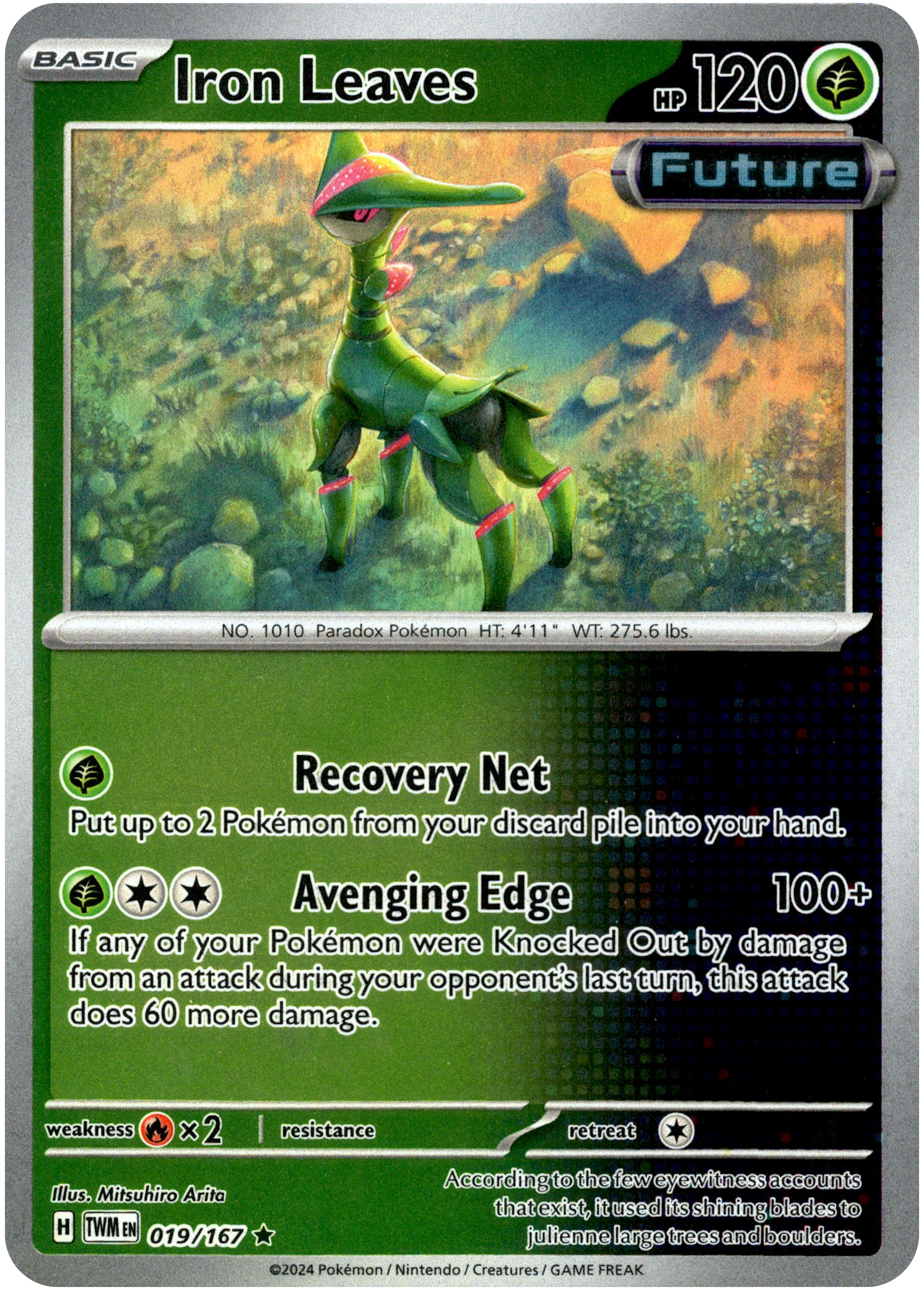 Iron Leaves - 019/167 - Twilight Masquerade - Reverse Holo - Card Cavern