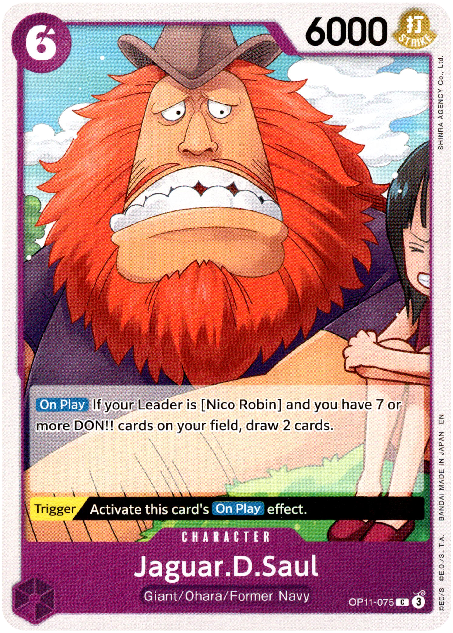 Jaguar.D.Saul - OP11-075 C - A Fist of Divine Speed - Card Cavern