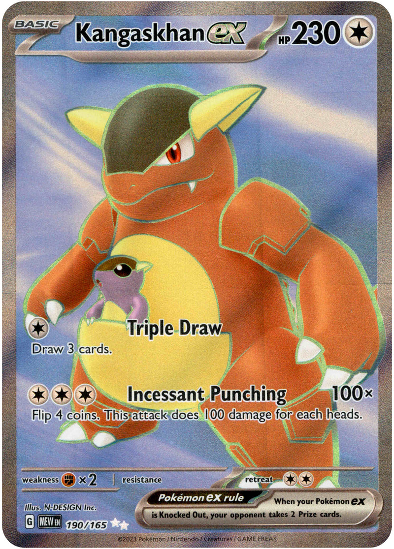 kangaskhan ex pokemon card Mega Kangaskhan ex SAR 089/063 M1S Mega Symphonia