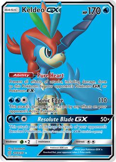 Keldeo GX Full Art - 219/236 - Unified Minds - Holo - Card Cavern