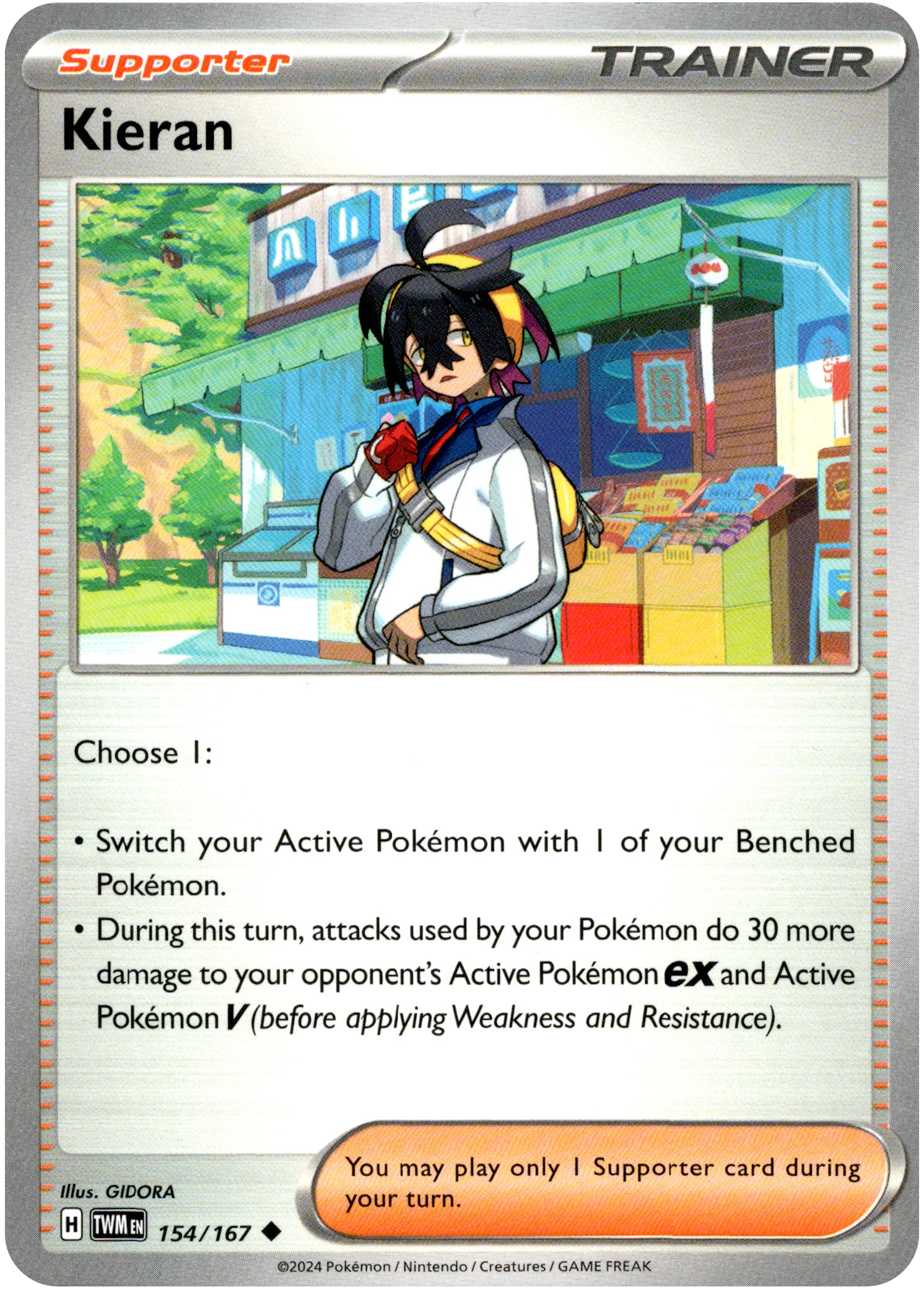 Kieran - 154/167 - Twilight Masquerade - Card Cavern