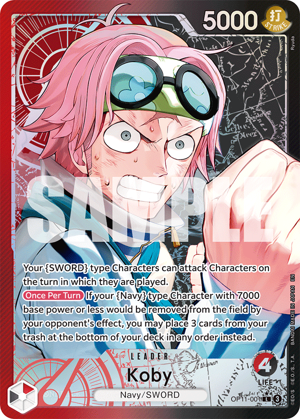 Koby Alternate Art - OP11-001 L - A Fist of Divine Speed - Foil - Card Cavern