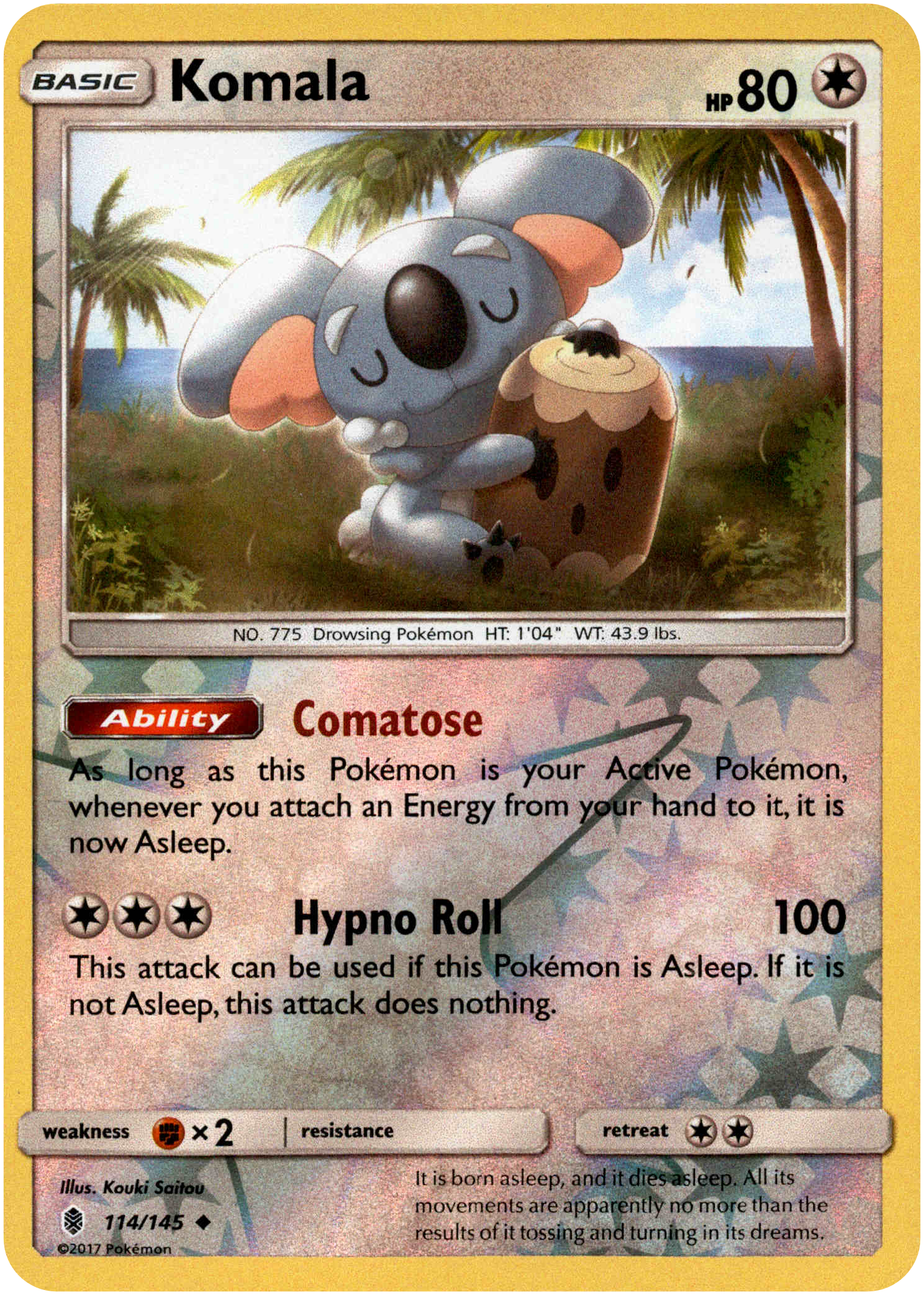 Komala - 114/145 - Guardians Rising - Reverse Holo - Card Cavern