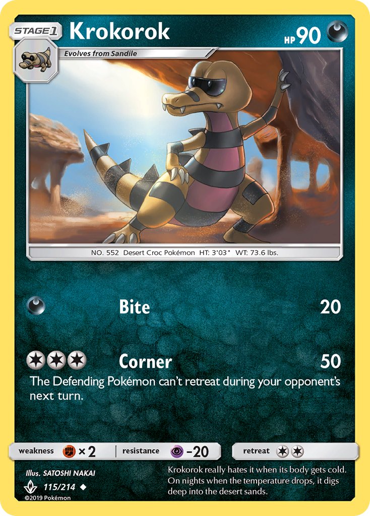 Krokorok - 115/214 - Unbroken Bonds - Card Cavern