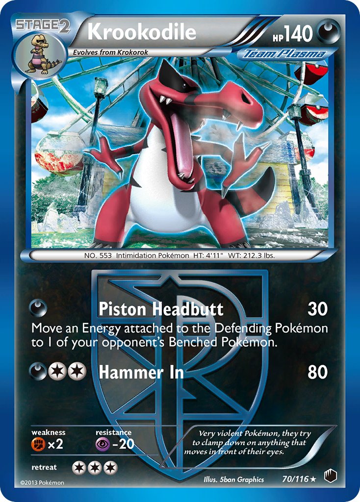 Krookodile - 70/116 - Plasma Freeze - Card Cavern