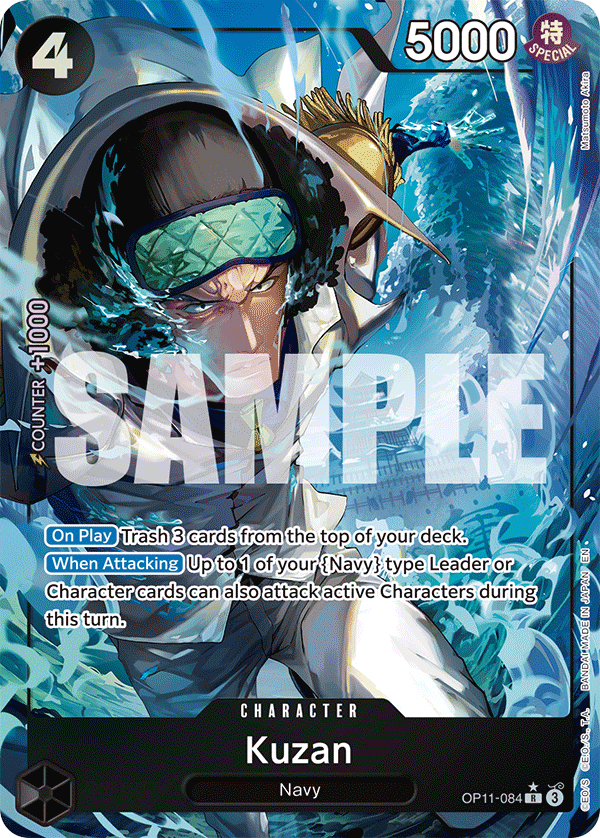Kuzan Alternate Art - OP11-084 R - A Fist of Divine Speed - Foil - Card Cavern