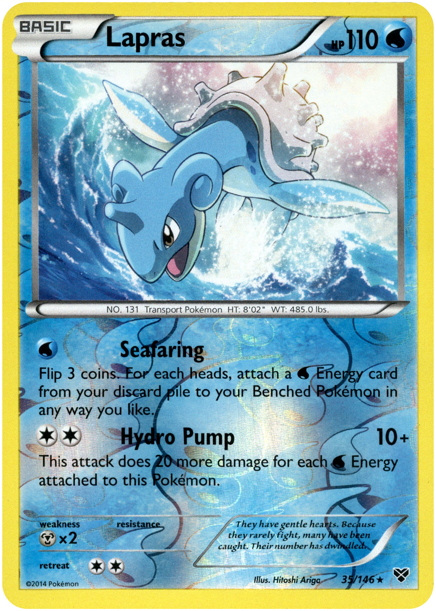 Lapras - 35/146 - XY Base - Reverse Holo - Card Cavern