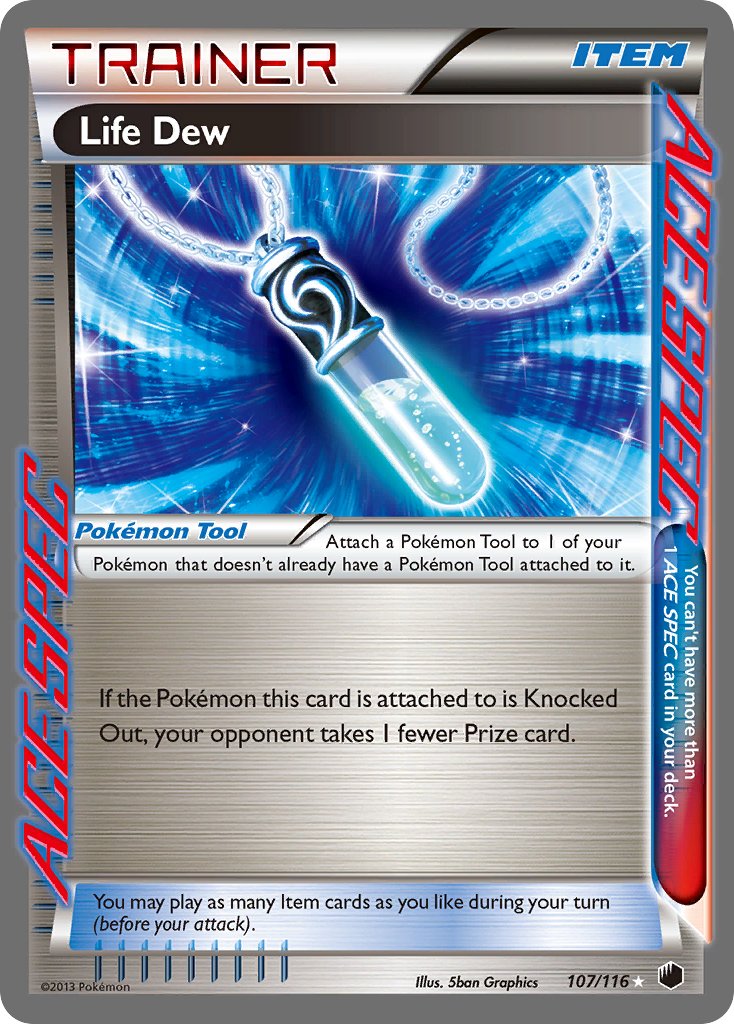 Life Dew - 107/116 - Plasma Freeze - Holo - Card Cavern