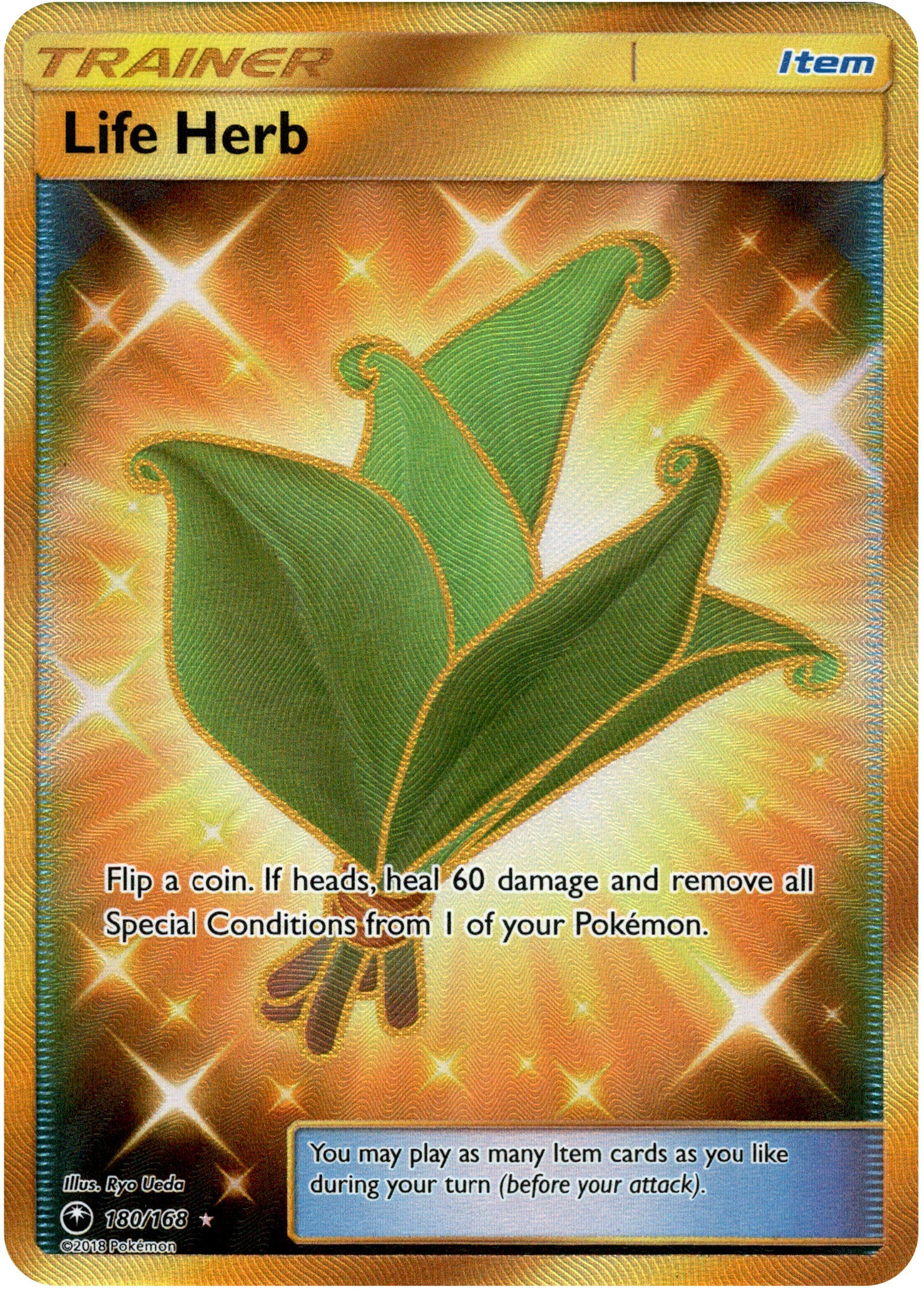 Life Herb Secret Rare - 180/168 - Celestial Storm - Holo - Card Cavern