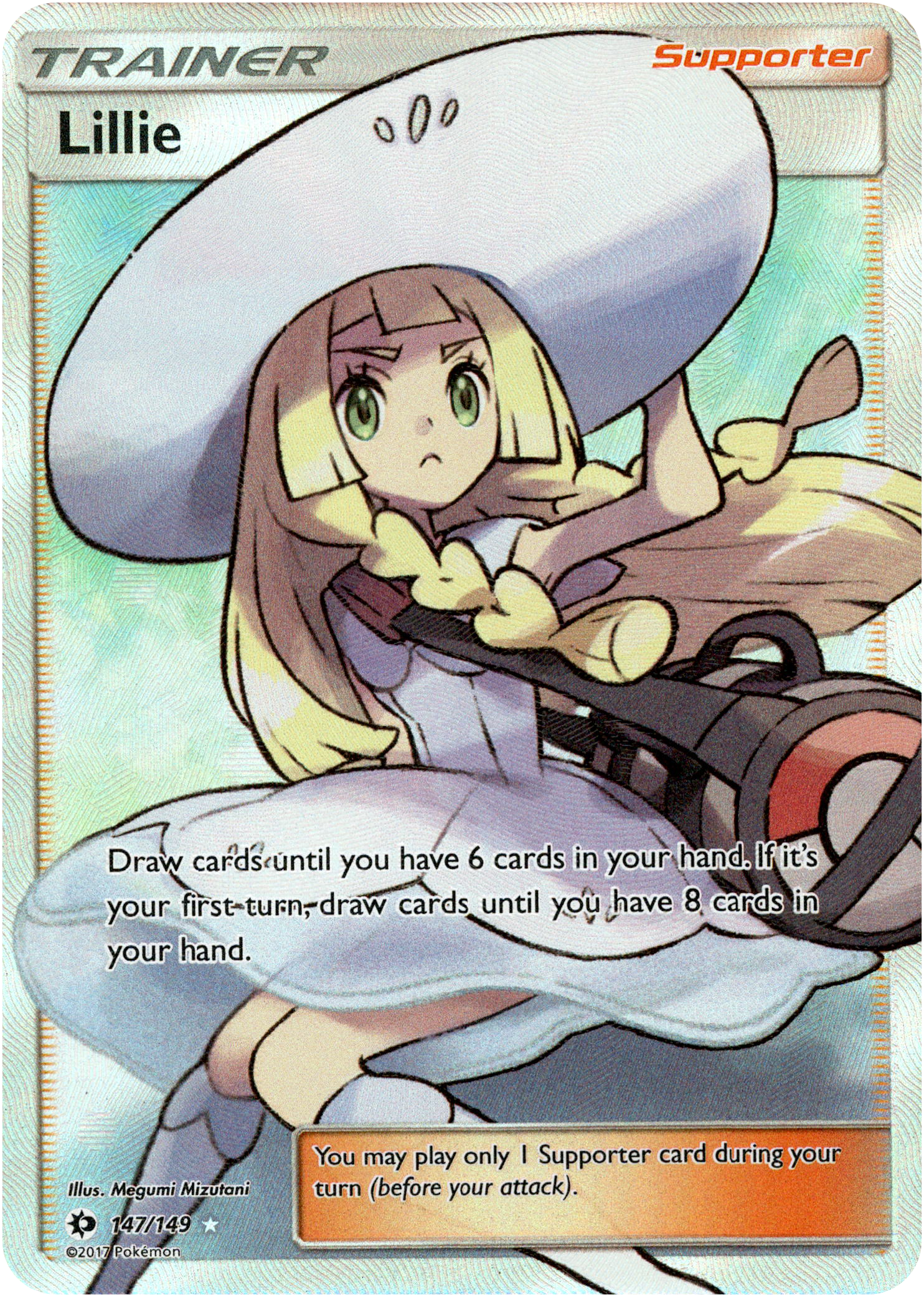 Lillie Full Art - 147/149 - Sun & Moon - Holo - Card Cavern