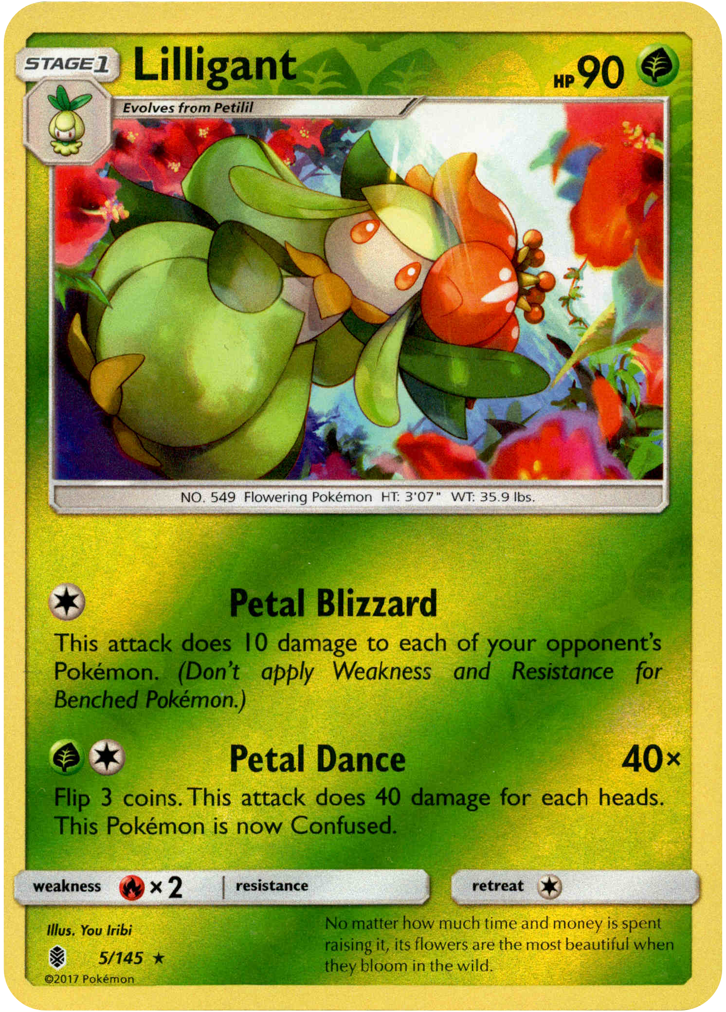 Lilligant - 5/145 - Guardians Rising - Reverse Holo - Card Cavern