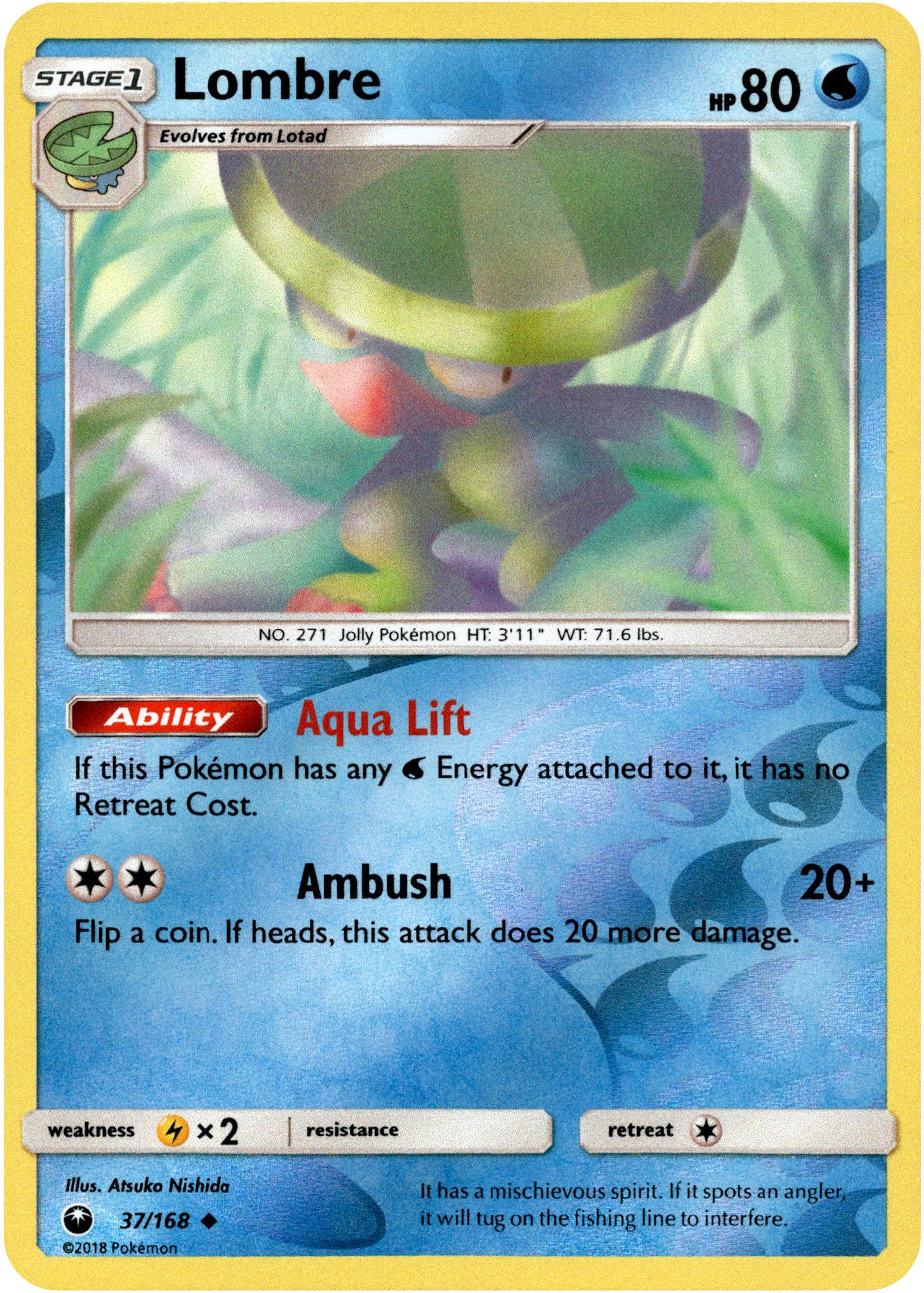 Lombre - 37/168 - Celestial Storm - Reverse Holo - Card Cavern