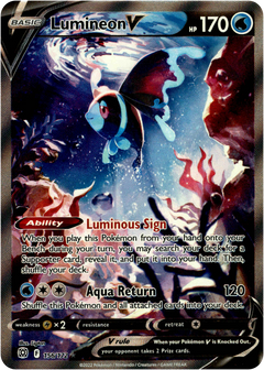 Lumineon V Alternate Art - 156/172 - Brilliant Stars - Holo - Card Cavern
