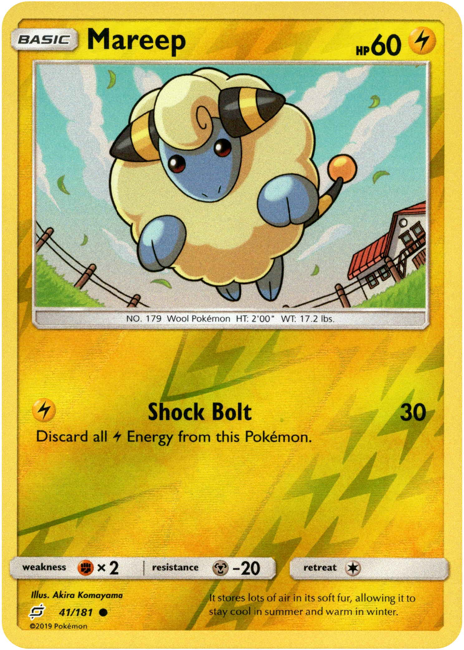 Mareep - 41/181 - Team Up - Reverse Holo - Card Cavern