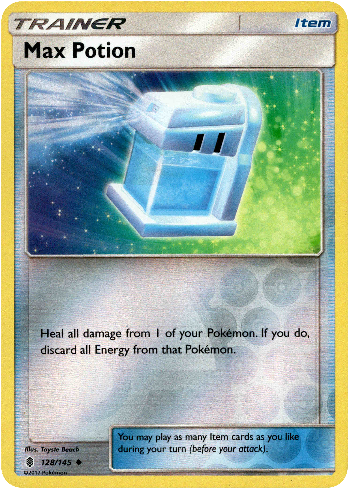Max Potion - 128/145 - Guardians Rising - Reverse Holo - Card Cavern
