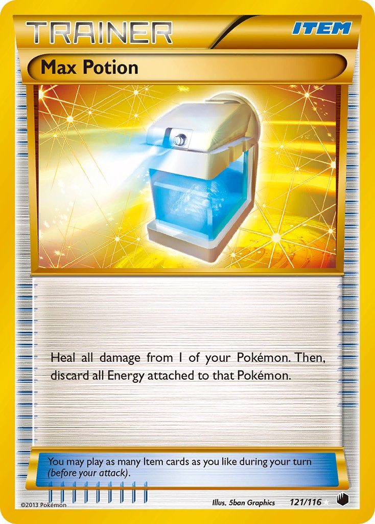 Max Potion Secret Rare - 121/116 - Plasma Freeze - Holo - Card Cavern