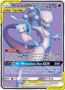 Mewtwo & Mew GX Full Art - 222/236 - Unified Minds - Holo - Card Cavern