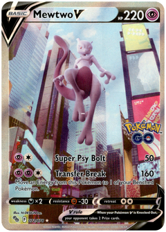 Mewtwo V Alternate Art - 072/078 - Pokemon Go - Holo - Card Cavern