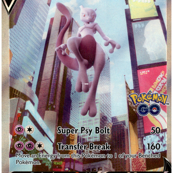 Mewtwo V Alternate Art - 072/078 - Pokemon Go - Holo Card Cavern Trading Cards, LLC Mewtwo V Alternate Art - 072/078 - Pokemon Go - Holo Card Cavern Trading Cards, LLC