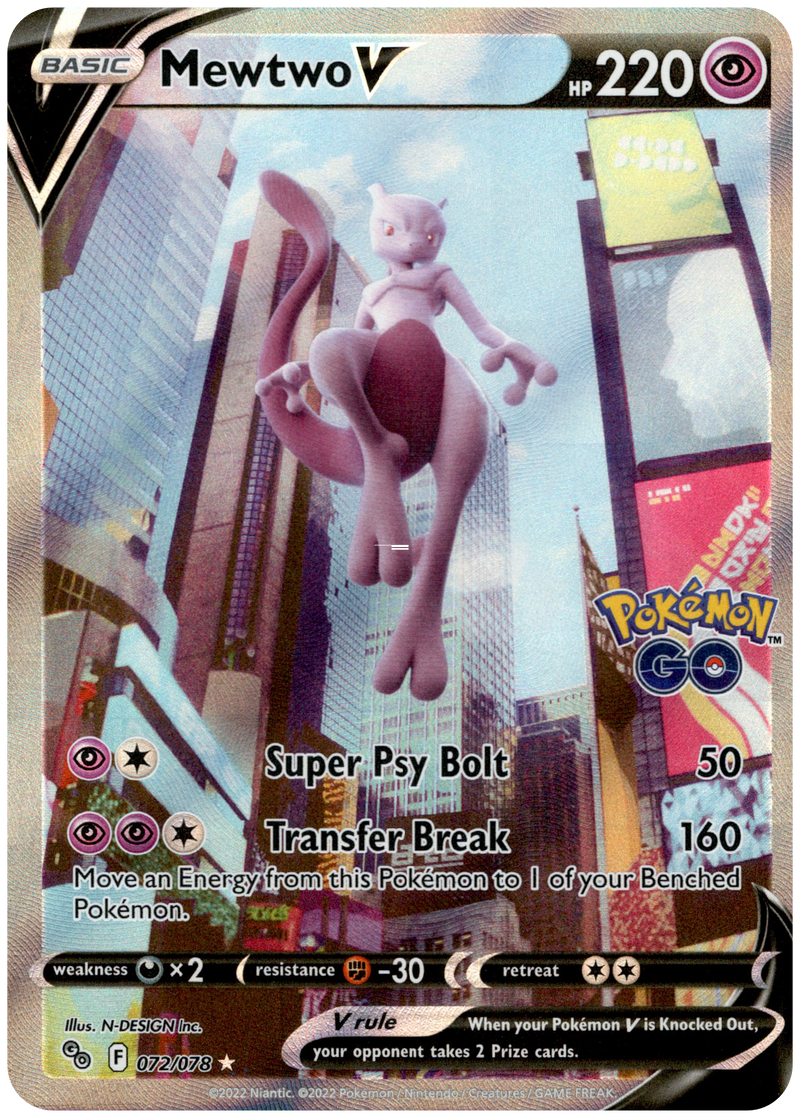 The Cards Of Pokémon TCG: Pokémon GO Part 21: Mewtwo V Alt Art