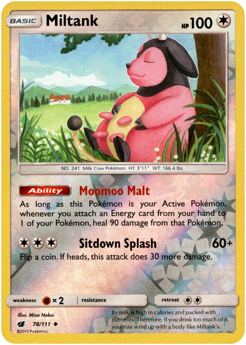 Miltank - 78/111 - Crimson Invasion - Reverse Holo Card Cavern Trading Cards, LLC Miltank - 78/111 - Crimson Invasion - Reverse Holo Card Cavern Trading Cards, LLC