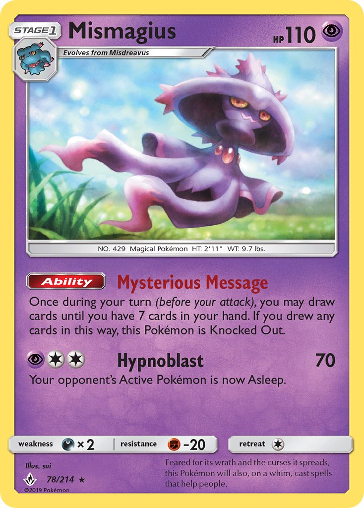Mismagius - 78/214 - Unbroken Bonds - Card Cavern
