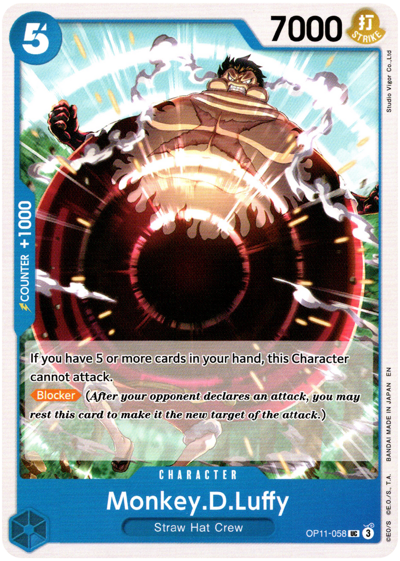 Monkey.D.Luffy - OP11-058 UC - A Fist of Divine Speed Card Cavern Trading Cards, LLC Monkey.D.Luffy - OP11-058 UC - A Fist of Divine Speed Card Cavern Trading Cards, LLC