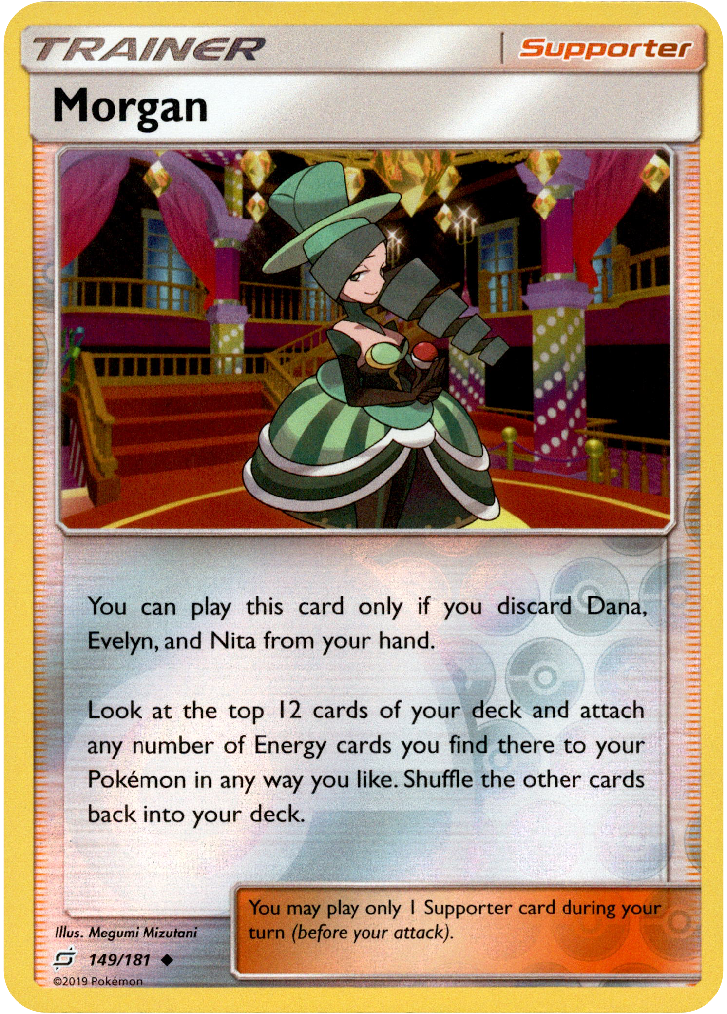 Morgan - 149/181 - Team Up - Reverse Holo - Card Cavern