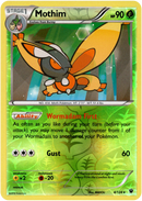 Mothim - 4/124 - Fates Collide - Reverse Holo - Card Cavern