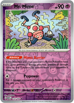 Mr. Mime - 122/165 - Scarlet & Violet 151 - Reverse Holo - Card Cavern