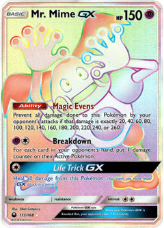 Mr. Mime GX Hyper Rare - 173/168 - Celestial Storm - Holo - Card Cavern