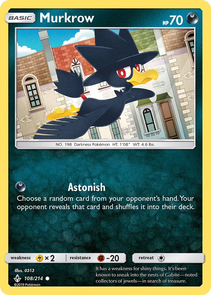 Murkrow - 108/214 - Unbroken Bonds - Card Cavern