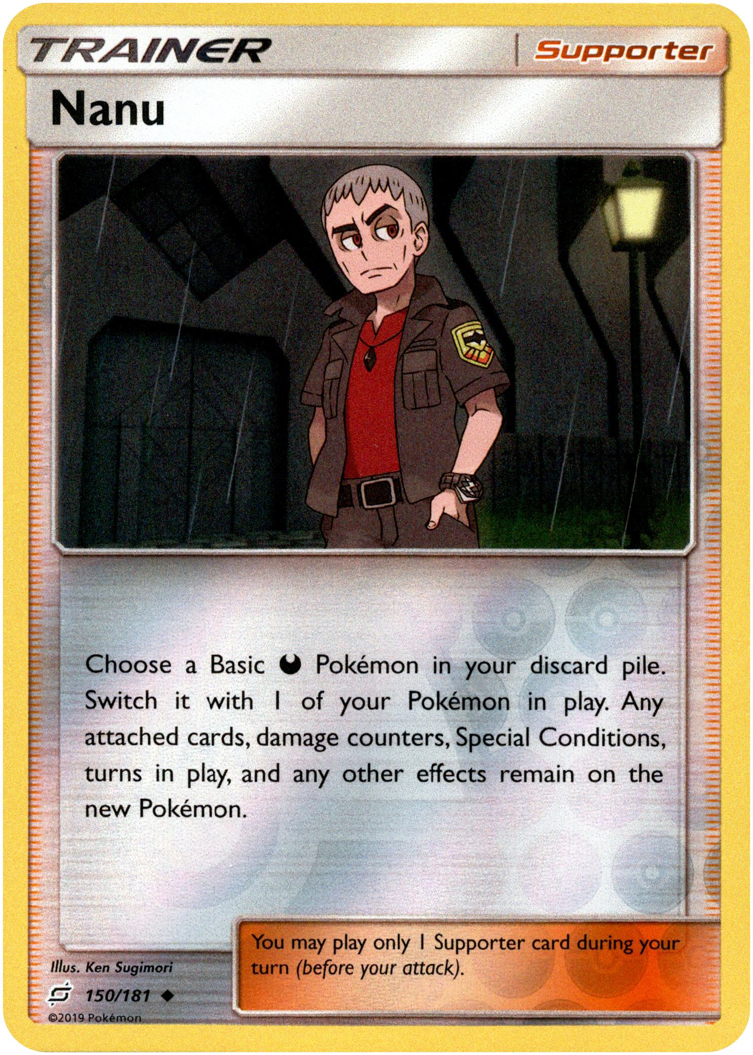 Nanu - 150/181 - Team Up - Reverse Holo - Card Cavern
