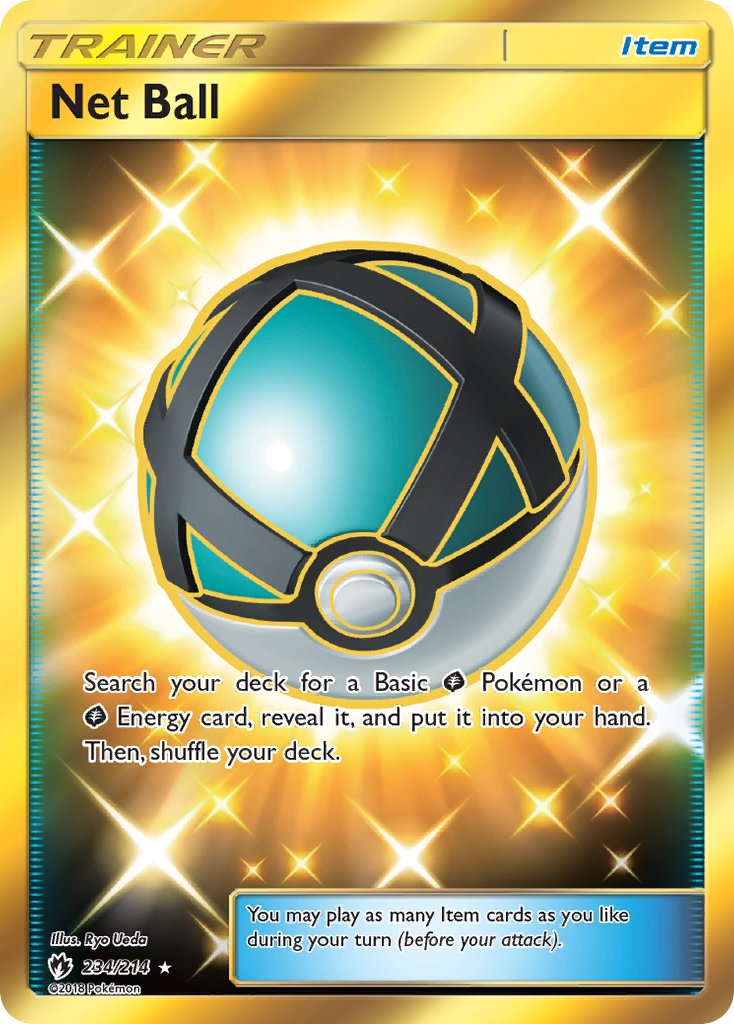 Net Ball Secret Rare - 234/214 - Lost Thunder - Holo - Card Cavern