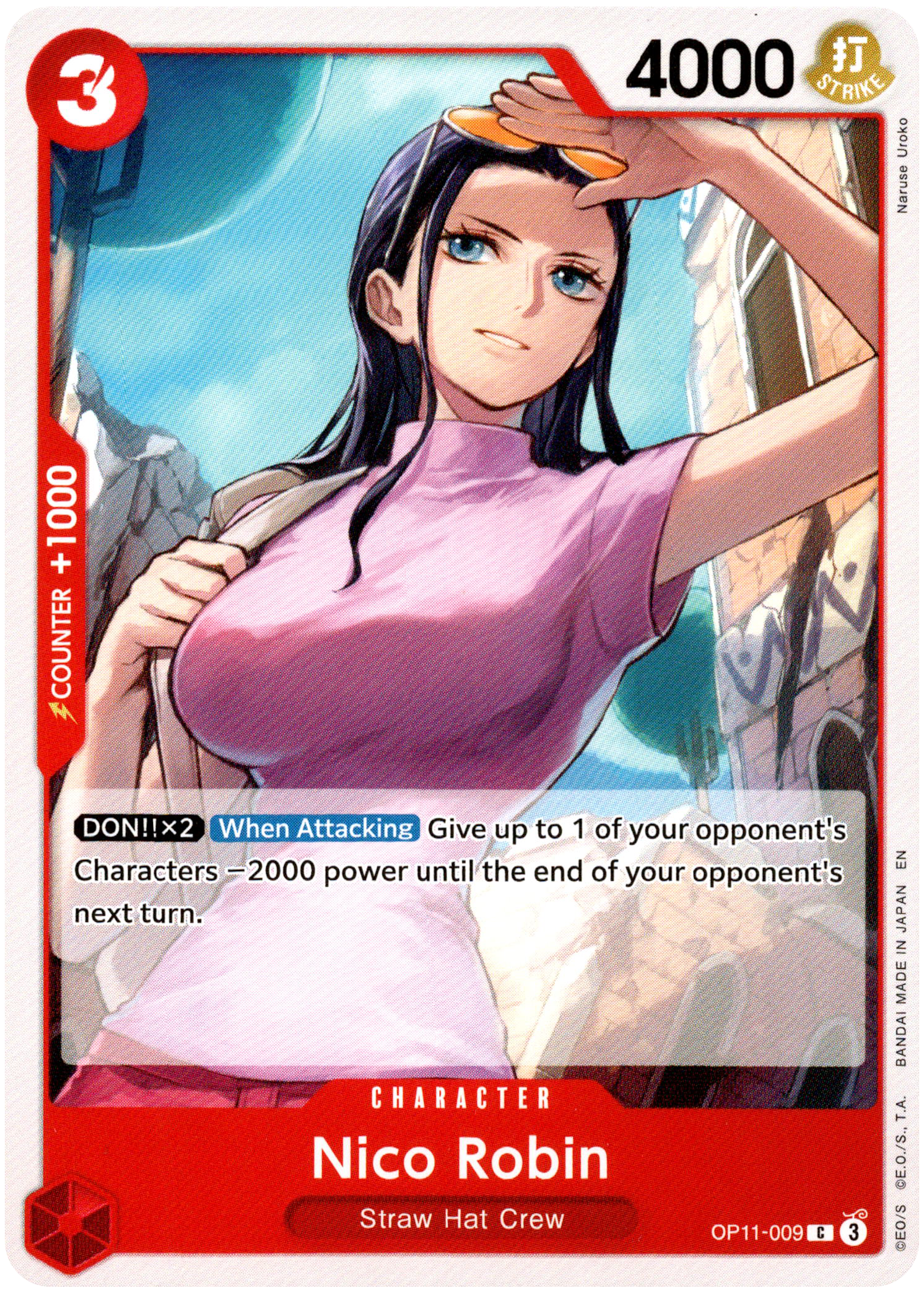 Nico Robin - OP11-009 C - A Fist of Divine Speed - Card Cavern