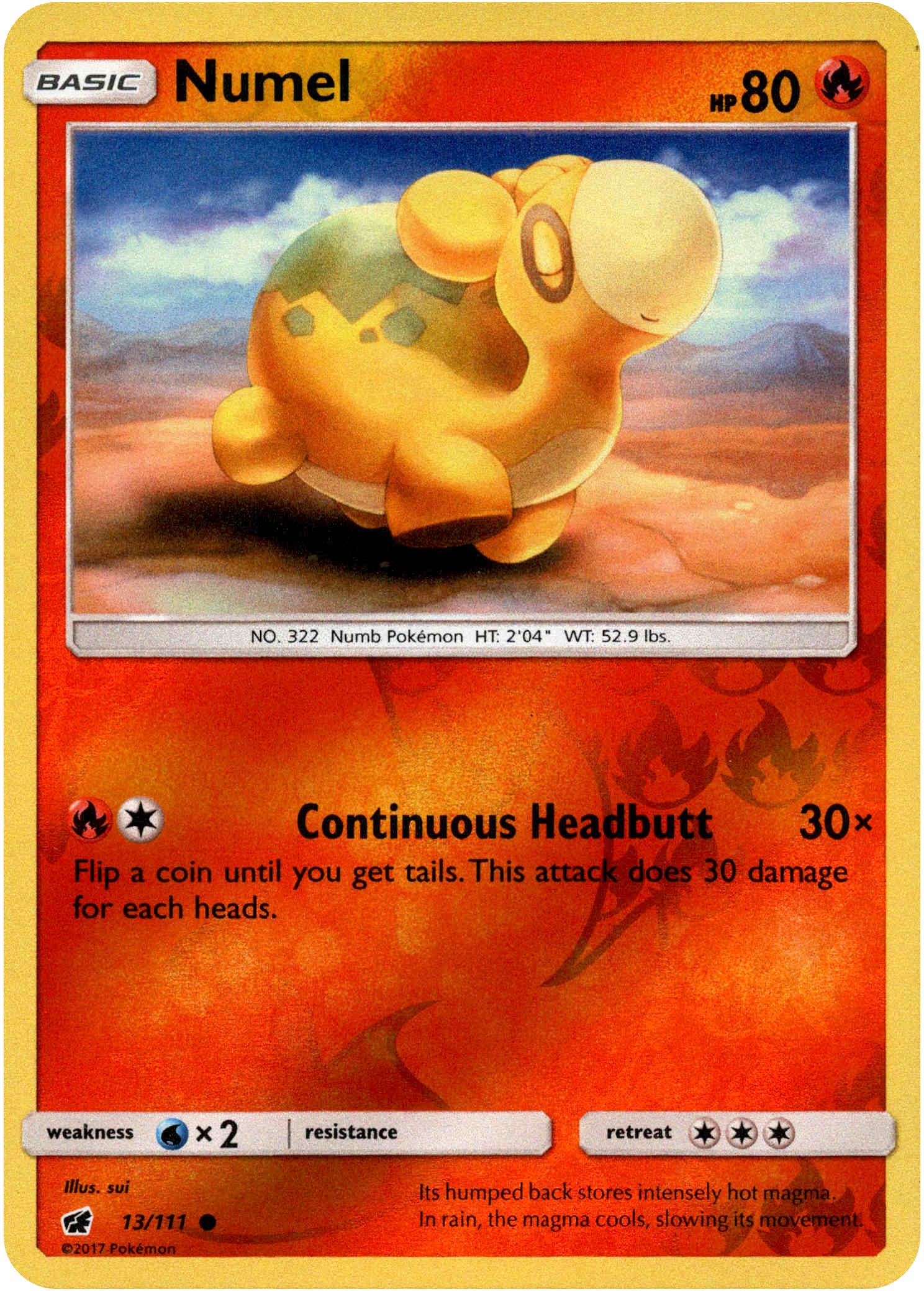 Numel - 13/111 - Crimson Invasion - Reverse Holo - Card Cavern