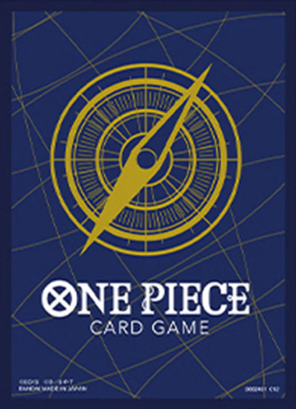 One Piece Card Game Official Card Sleeves: Standard Blue 70 ct. - Bandai - Card Cavern