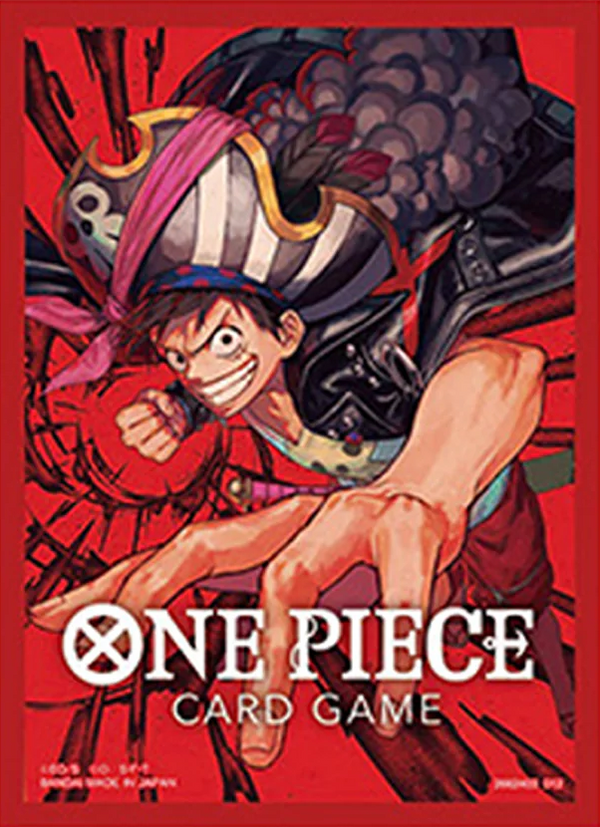 One Piece Card Game Official Card Sleeves: Monkey.D.Luffy 70 ct. - Bandai - Card Cavern