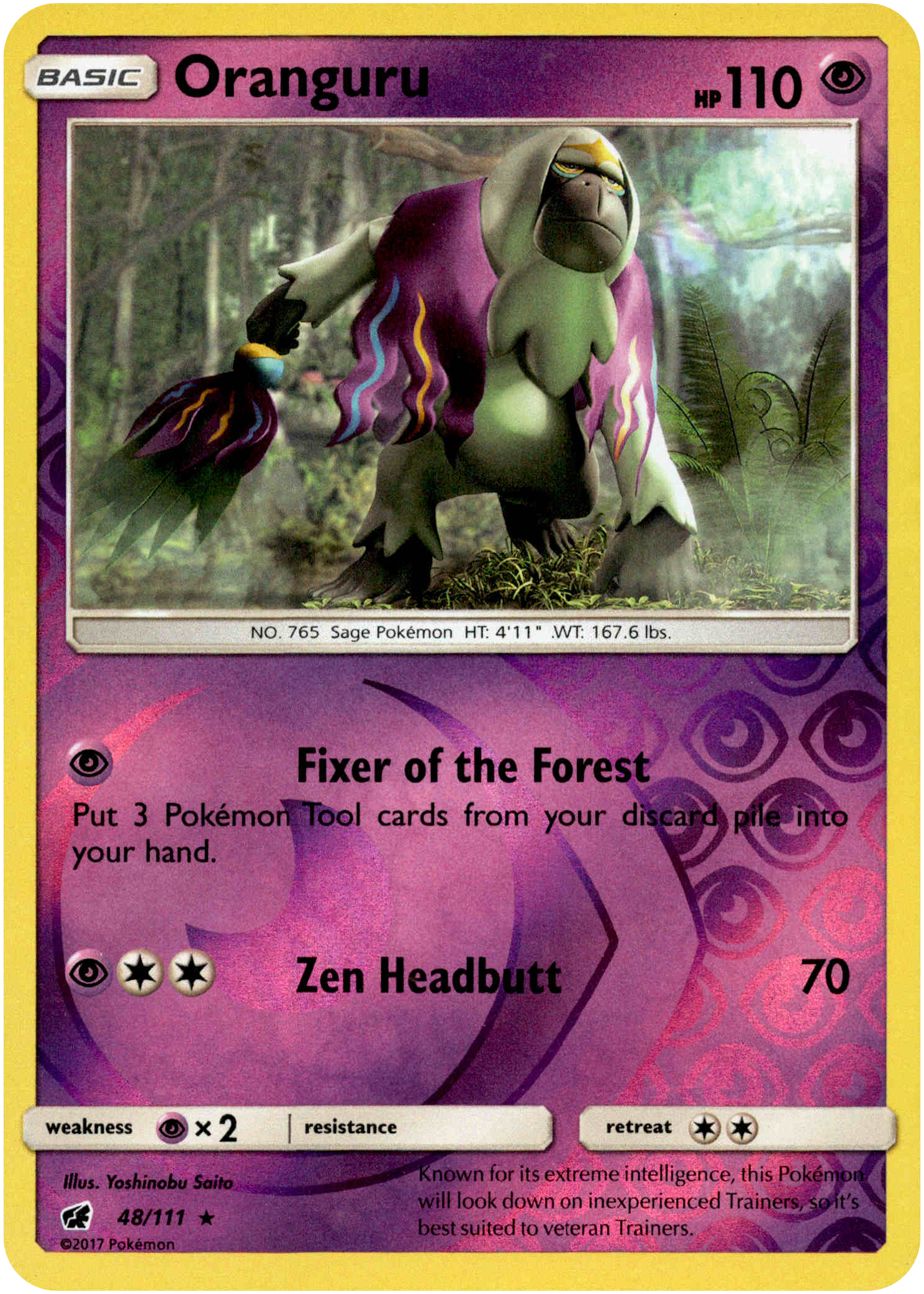 Oranguru - 48/111 - Crimson Invasion - Reverse Holo - Card Cavern