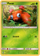 Paras - 4/149 - Sun & Moon - Reverse Holo - Card Cavern