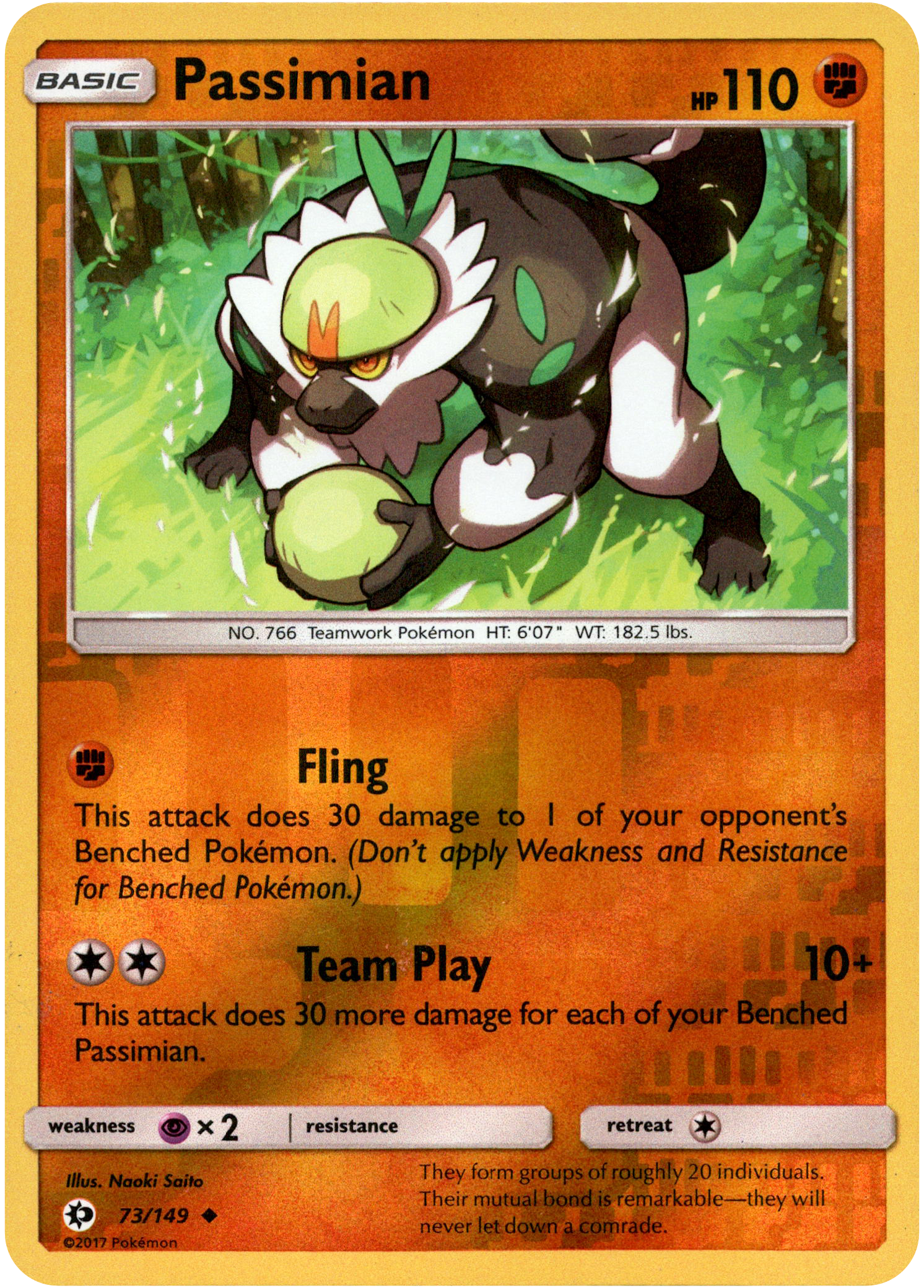 Passimian - 73/149 - Sun & Moon - Reverse Holo - Card Cavern
