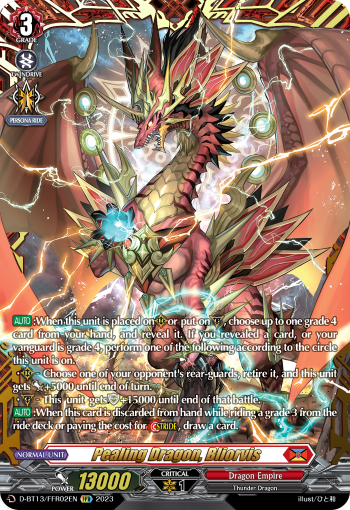 Pealing Dragon, Bliorvis - D-BT13/FRR02EN - Flight of Chakrabarthi - Card Cavern