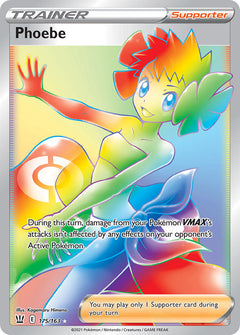 Phoebe Hyper Rare - 175/163 - Battle Styles - Holo - Card Cavern