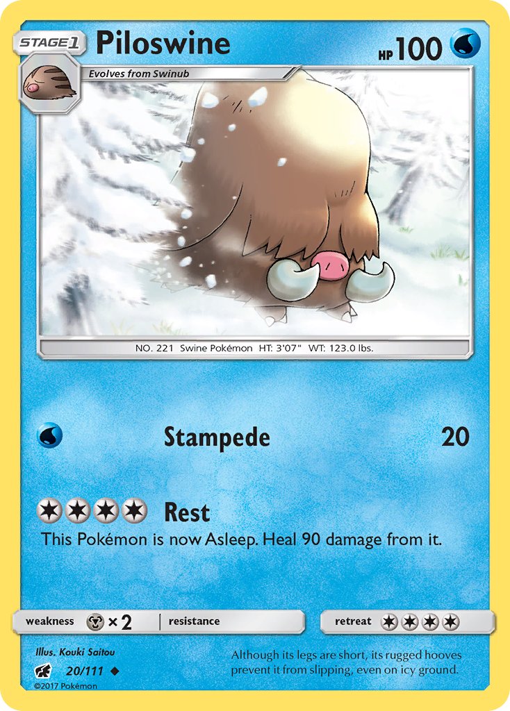 Piloswine - 20/111 - Crimson Invasion - Card Cavern